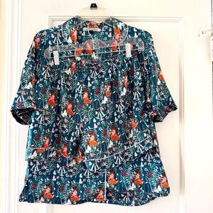 Their Nibs Owls Notch Satin Pajama Set